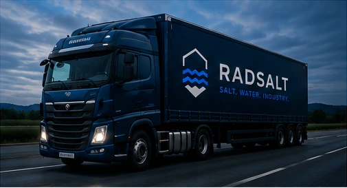 Radsalt delivery truck